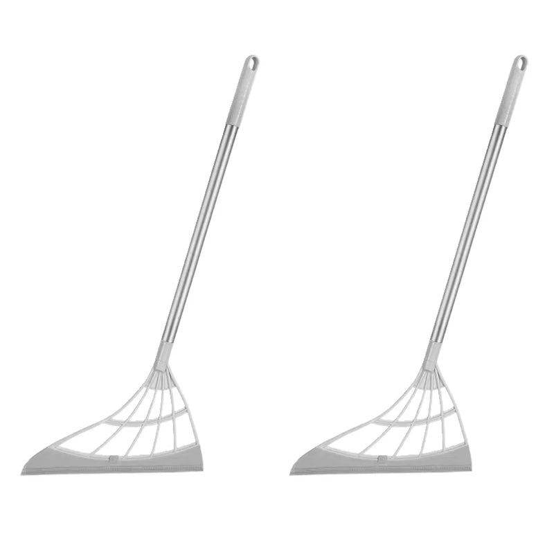 🧹 Danoz CleanSmart | Silicone Magic Rubber Broom & Squeegee Mop | Wet & Dry | Floor, Bathroom & Window | Hair & Pet Hair Removal | 90cm | Buy 1 Get 1 More!