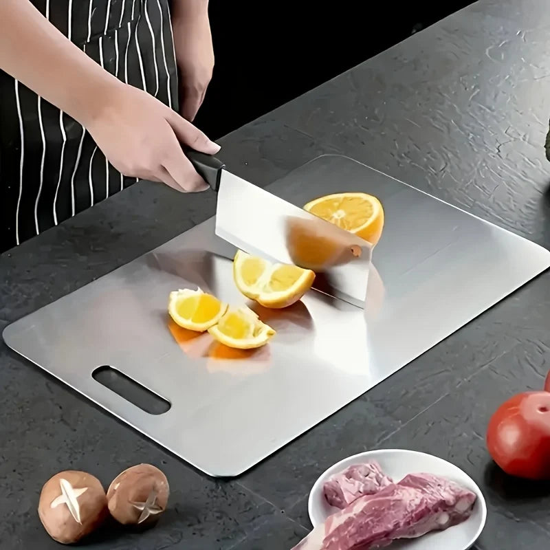 🔪 Danoz KitchenSmart | 2-Pack Stainless Steel Cutting Board Set | Heavy Duty | Non-Slip | BPA Free | Rust Proof | FCM Certified | Meat & Vegetables ✨