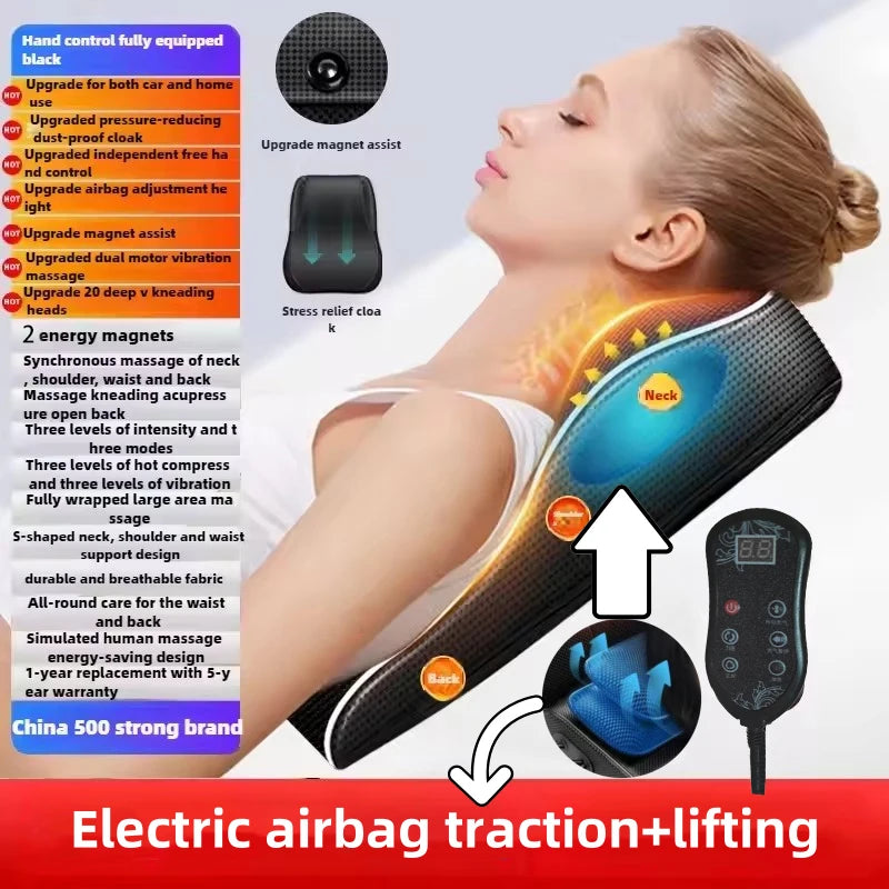 Danoz MassageSmart 💪 | Electric Shiatsu Neck & Back Massage Pillow | Heating | Cervical Traction | Car & Home | 5 Models | Free Postage!