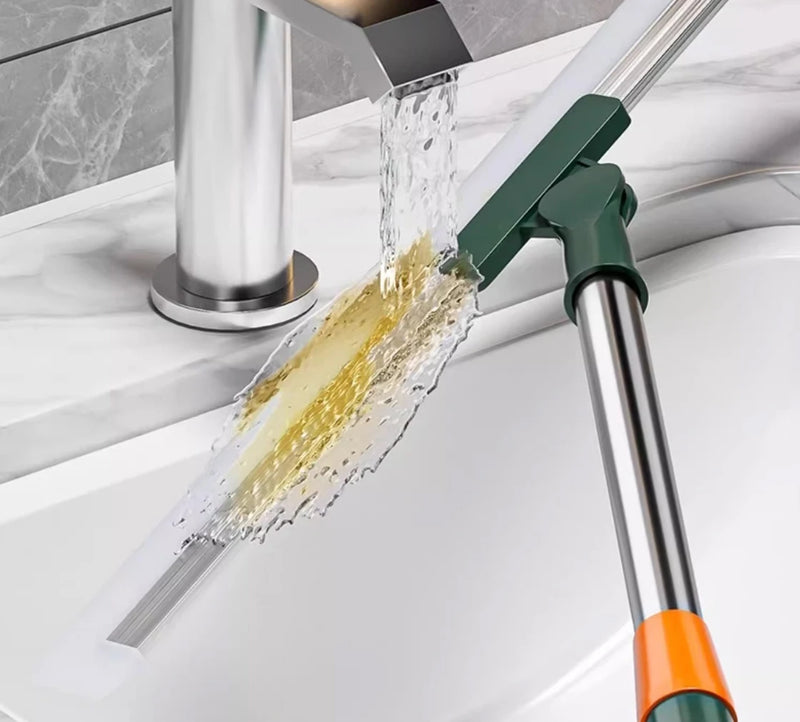 🧹 Danoz CleanSmart | GQHOME Silicone Scraper Broom & Magic Squeegee | Floor, Bathroom & Glass Wiper | Scalable Handle | 35.5cm & 48.5cm | Free Gift! ✨