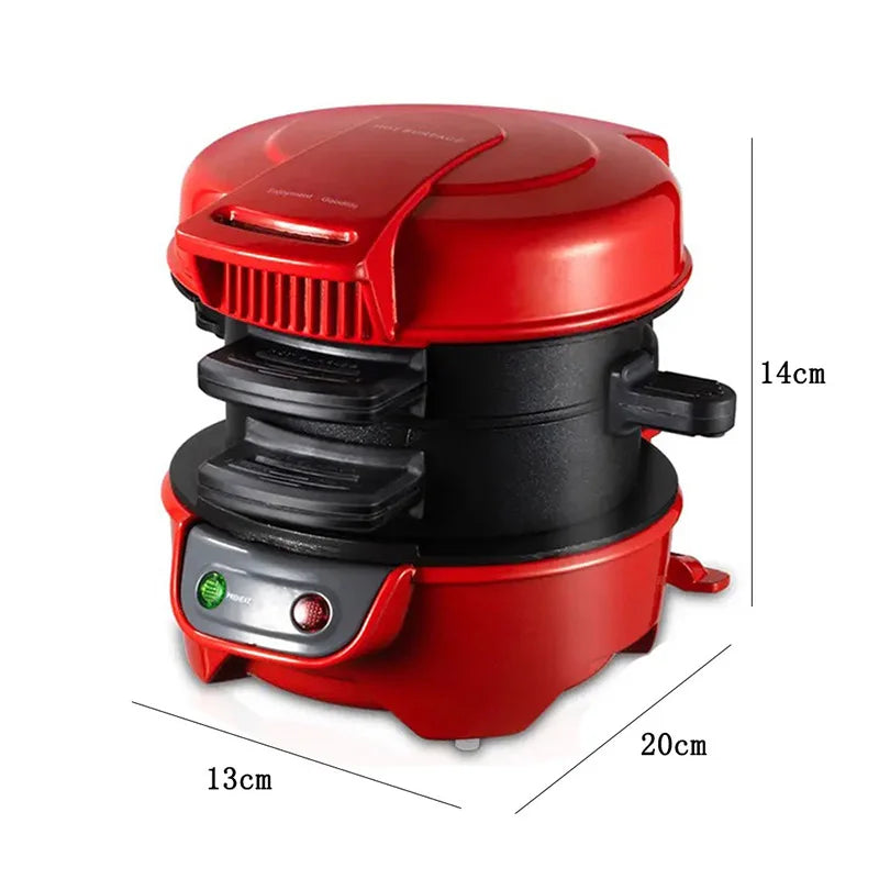 Danoz Direct BurgerPerfect - 3-in-1 Hamburger, breakfast machine frying eggs baking bread DIY burger maker - Just arrived!