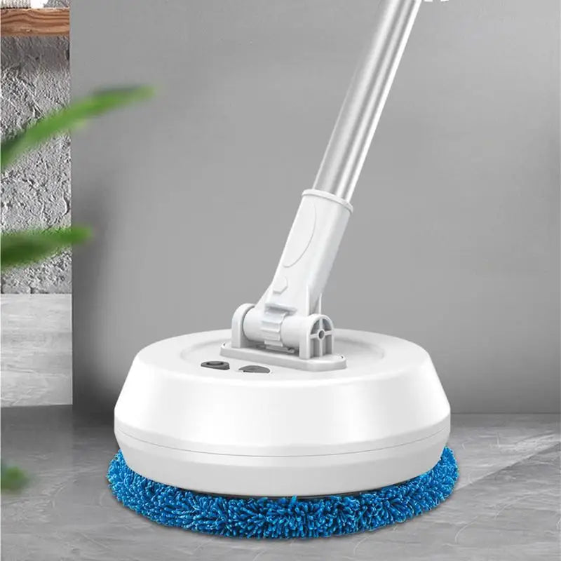 Danoz Direct - Electric Mop 180 Rotatable Round Broom Adjustable Super Absorbent Floor Cleaner Window Cleaning Tool For Hardwood Tile Bathroom