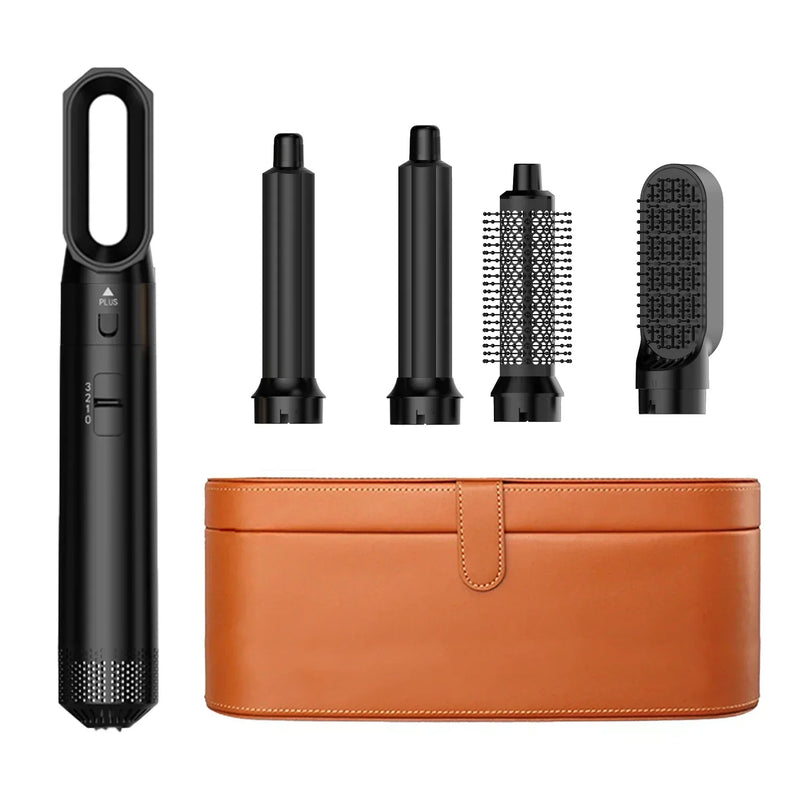 Danoz HairSmart - 5 In 1 Hair Dryer And Styler Kit With Professional Hot Air Brush Curling Iron Hair Straightener For Curling And Straightening