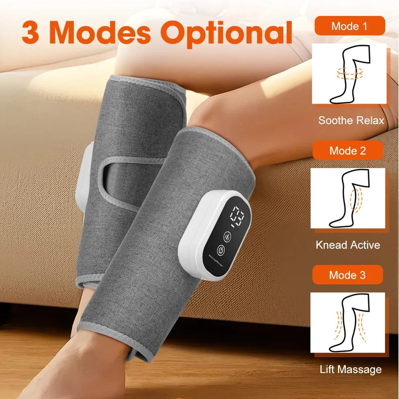Danoz USB Chargeable Leg Calf Massager! With three fun modes and 360° air pressure, it perfectly massages and relaxes your muscles using gentle airbag vibrations - Buy 1 Get 1 Free!