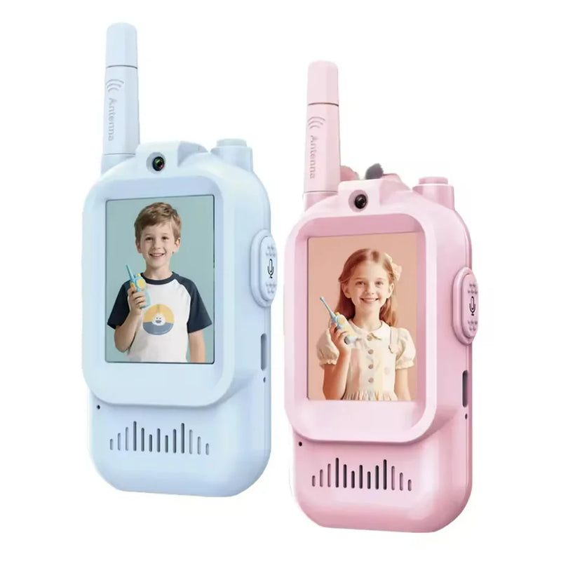 Danoz KidSmart – Talk, See & Adventure Together! USB Rechargeable Magecam Video Walkie Talkies for Kids – 2 Pack with HD Screen, One-Click Call & Fun Voice Effects – Buy 1 Get 1 More! 🎙️📹🎉