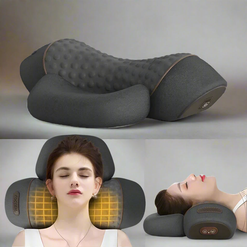 Danoz Health - Electric Massager Cervical Pillow Hot Compress Vibration Massage Neck Traction Relax Sleeping Pillow Spine Support Normal