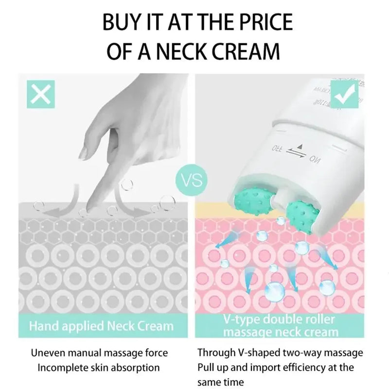Danoz BeautySmart - AH-8, Neck Wrinkle Cream Roller Applicator - Just in - Super Deals!