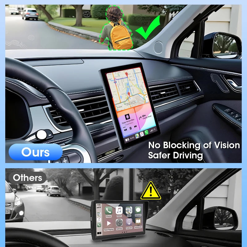 🚗 Danoz CarSmart | Jansite 2026 Wireless CarPlay & Android Auto Car Monitor | 7” / 8” / 9” | Portrait & Landscape | 1080P | PhoneLink | In-Dash ✨