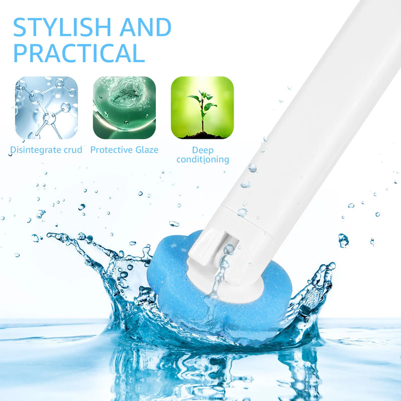 🚹 Danoz Toilet CleanSmart | Willstar Disposable Toilet Brush & Holder Set | Auto-Lid | 360° Deep Clean | Scented Heads | Wall or Floor Mount | 18–72 Heads | Free Postage!