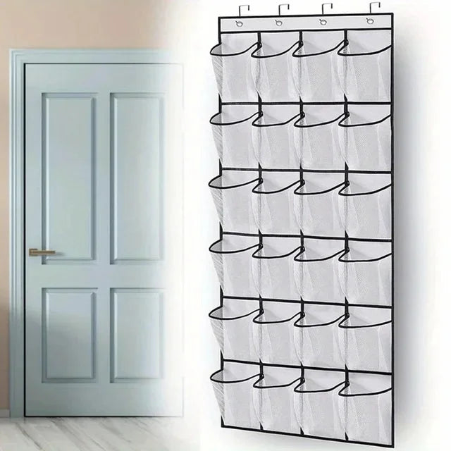 Transform your closet chaos into organized bliss with this clever 24-grid wall organizer! Perfect for shoes, accessories, or everyday sundries - Buy 1 Get 1 More!