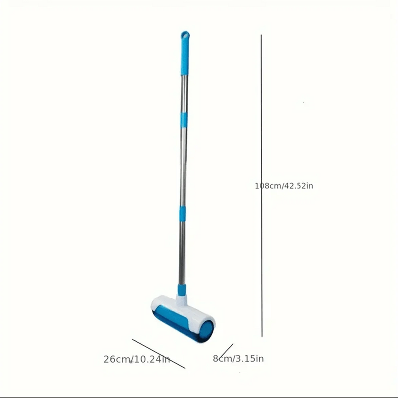 🧹 Danoz CleanSmart | Manual Upright Carpet Cleaning Brush | Deep Clean Renewer | No Battery | Eco-Friendly | Stainless Steel | Home & Office | Blue