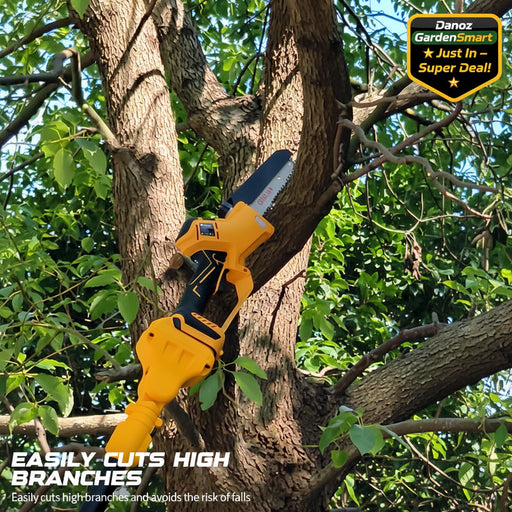 Chainsaw with telescopic handle