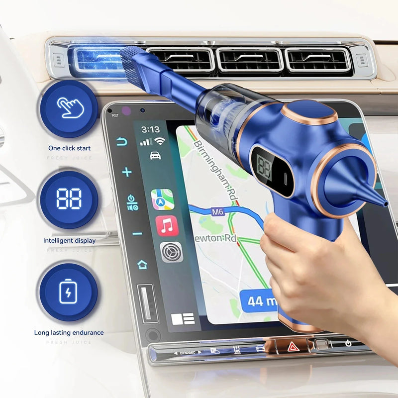 Danoz CleanSmart - SuperVac - 9500000Pa 5 in1 Wireless Vacuum Cleaner and Blower! This versatile machine is perfect for both your car and home!