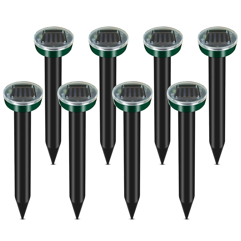 Keep your garden critter-free with Danoz Pest Outdoor Solar Repellent Lamp! This ultrasonic marvel uses electronic vibrations to send unwanted rodents, snakes, and insects