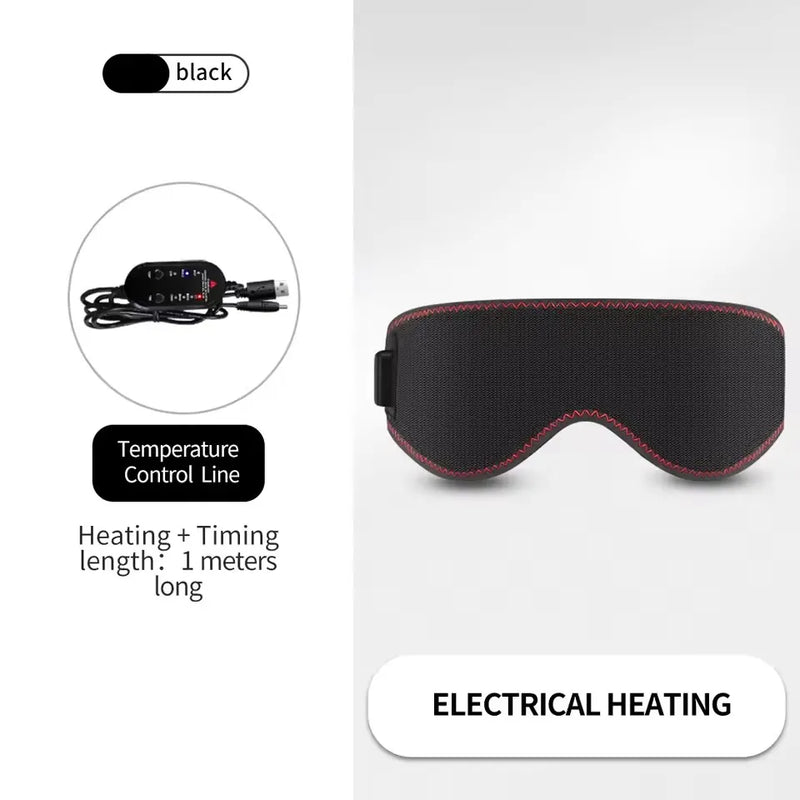 👁️ Danoz EyeSmart | Heated Eye Mask | 3-Level Heat & Vibration Massage | Hot Compress for Dry Eyes, Dark Circles & Better Sleep | USB Powered
