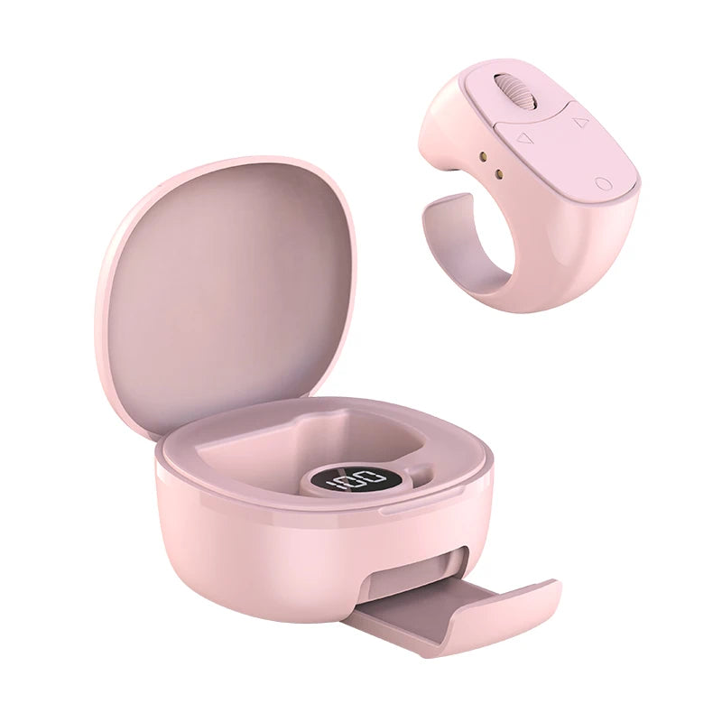 💍 Danoz TechSmart | Ola Esporte Fingertip Remote Scrolling Ring | Bluetooth 5.3 | TikTok & Reels Scroll | Selfie | eBook | Volume | 12-Hr Battery | Black, White & Pink