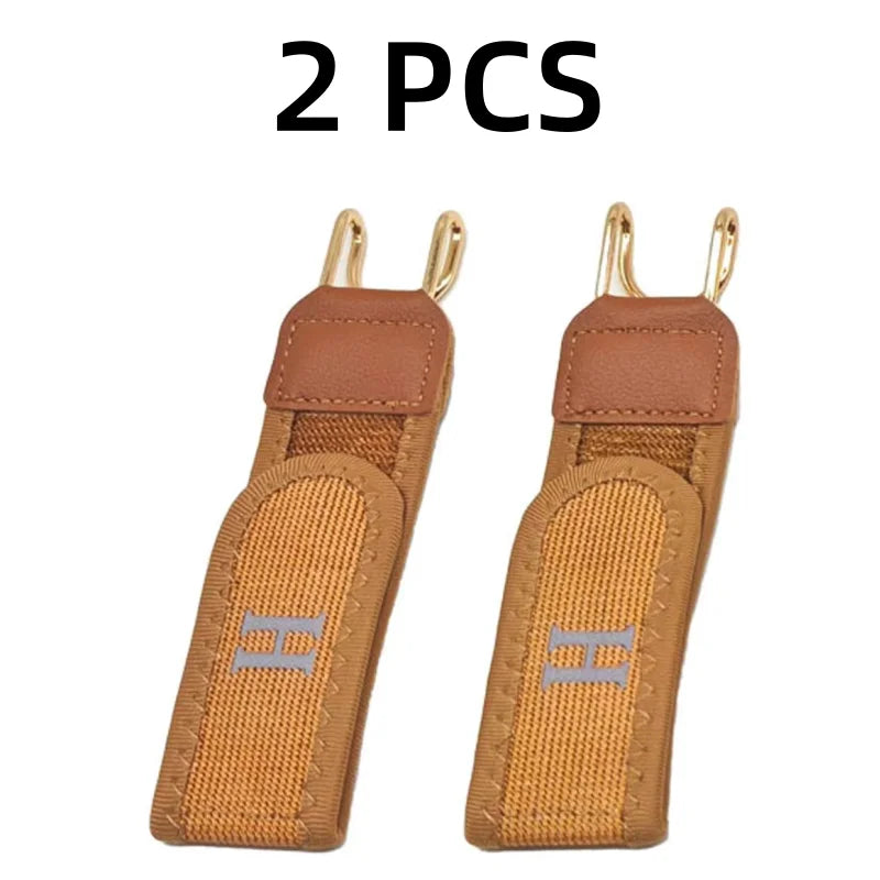 👔 Danoz BeltSmart | Men's and Women Elastic Hook Belt | 2-Pack | Buckle-Free | Invisible Under Clothing | Fits 43–55" Waist | Black & Brown - Buy 1 Get 1 More!