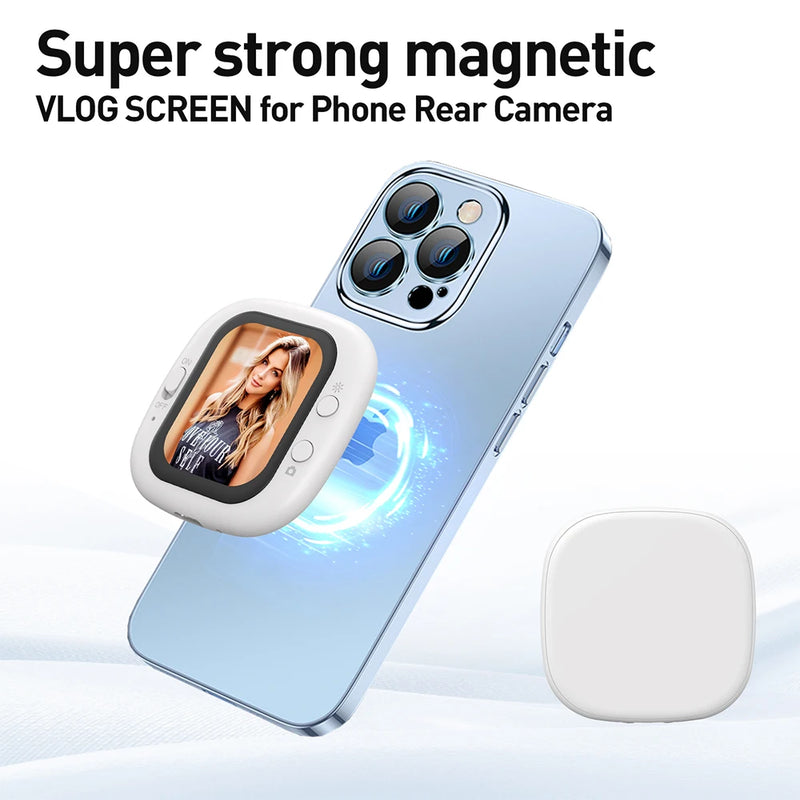 Danoz Smart - Stop flying blind. This audacious phone screen flips the script on vlogging - clip it on, and suddenly you're seeing exactly what your rear camera captures in real-time!