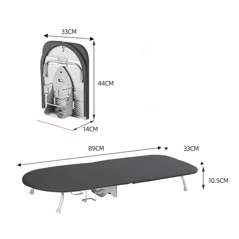 Danoz SpaceSavers Folding Desktop Ironing Board merges elegant functionality with intelligent space management