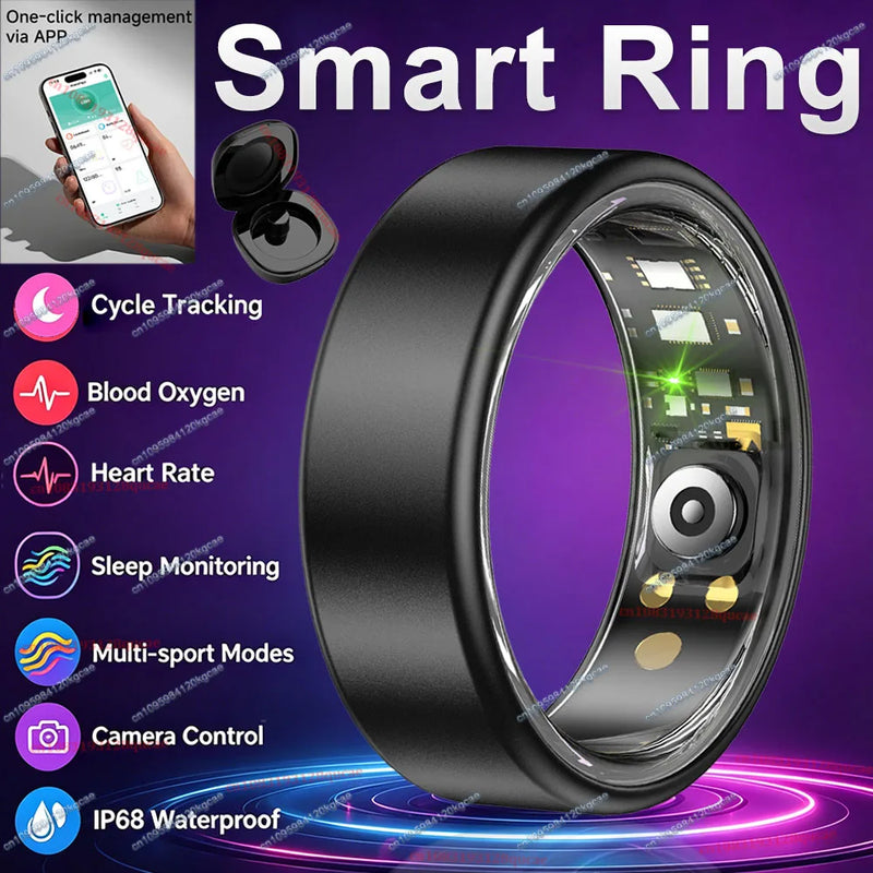 💍 Danoz TechSmart | Ola Esporte Smart Ring | Heart Rate SpO2 Sleep Monitor | IP68 | Multi-Sport | Female Cycle Tracking | Sizes 6–14 | Holiday Gift ✨