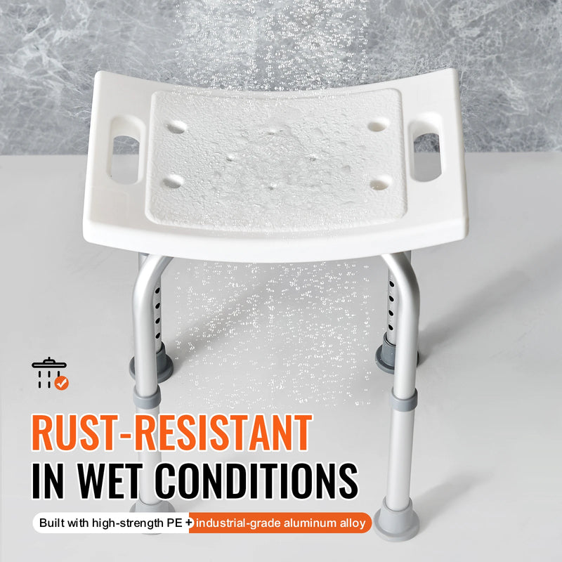 🚿 Danoz AidSmart | Adjustable Shower Chair & Stool | Built-In Handles | 158.8kg Capacity | Non-Slip | Height Adjustable | Safe Bathing for Seniors, Elderly & Post-Surgery ❤️✨