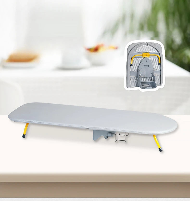 Danoz SpaceSavers Folding Desktop Ironing Board merges elegant functionality with intelligent space management