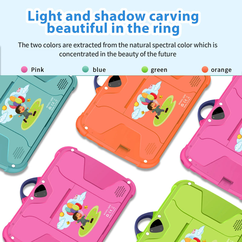 Danoz My AI Tablet - Cartoon Kids Tablet 7 Inch Quad Core 4GB RAM 64GB ROM Android Learning Education Games Tablets Children's Gifts