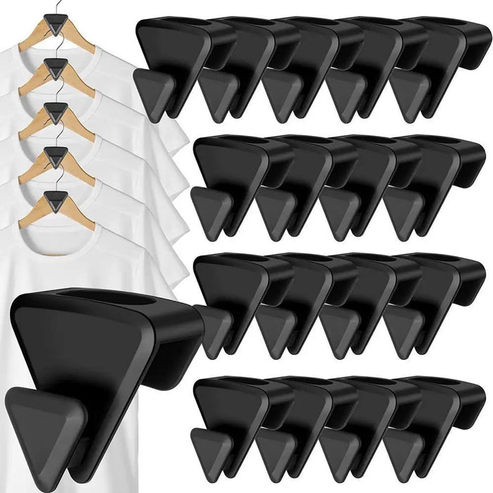 Revolutionize storage space with Danoz Direct - 12-24pcs Space triangular hanger! Say goodbye to clutter and hello to organized Wardrobe!