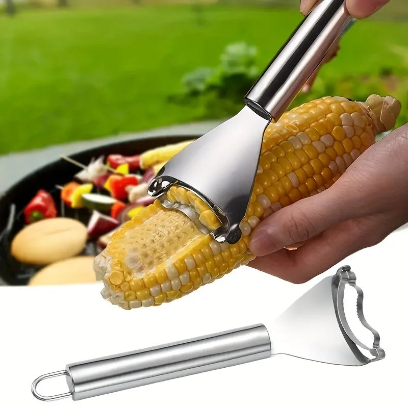 🌽 Danoz CookSmart | 6-Piece Bundle | Stainless Steel Corn Cob Stripper & Multifunctional Vegetable Peeler | Strip Corn in Seconds | Reusable | Buy 1 Get 1 More! 👌✨