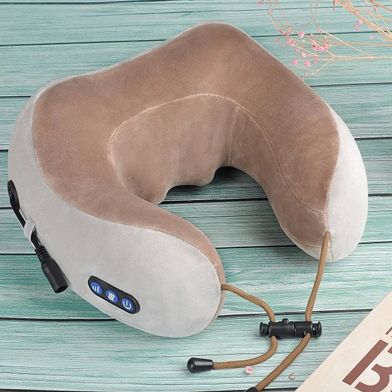 Relieve your neck and shoulder tension anytime, anywhere with Danoz Direct Neck Massager. Its U-shaped pillow design