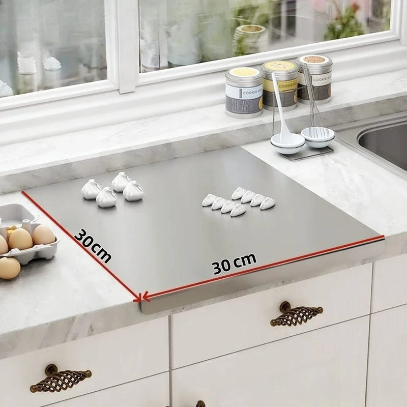 🔪 Danoz KitchenSmart | 304 Food Grade Stainless Steel Chopping Board | Non-Slip Edge | Large 40x50cm | Cutting Board for Vegetables, Pastries & More ✨
