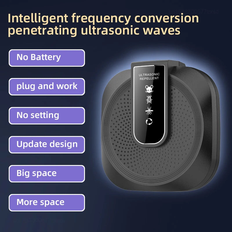 Danoz Pests - Xiaomi Ultrasonic Rodent Repellent Household High Power Sonic Insect Repellent Rodent Control Device Electronic Mouse Catcher
