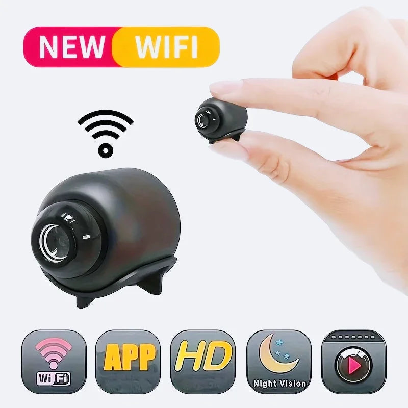 Danoz Smart 1080P HD Mini WiFi Camera is your perfect indoor security and baby monitoring solution - Buy 1 Get 1 Free!