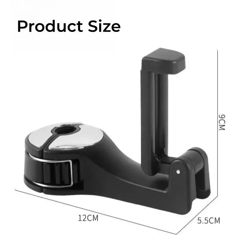 Danoz CarSmart - 2-in-1 Multi-functional Car Headrest Phone Holder Hidden Rear Seat Lock Type - Buy 1 Get 1 Free!
