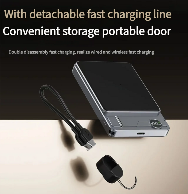 Danoz Smart - 10000mAh Magnetic Power Bank Super Slim 20W Wireless Fast Charging External Battery for For iWtach MagSafe Power Bank for iPhone