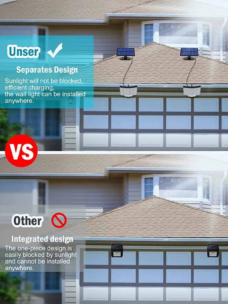 Illuminate your outdoor space with Danoz Direct's 106LED Solar Light! With motion sensor technology and Remote control