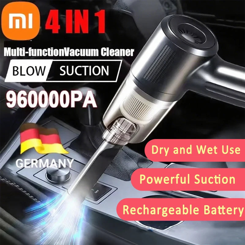 Meet the Xiaomi PocketRocket by Danoz – Your car’s new best friend! This wireless wonder packs a mighty 960000Pa suction/blow  power