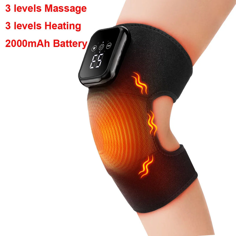 Danoz HealthSmart - USB Electric Heating Knee Massager Joint Elbow Knee Pad Shoulder Pad Vibration Knee Shoulder Massage