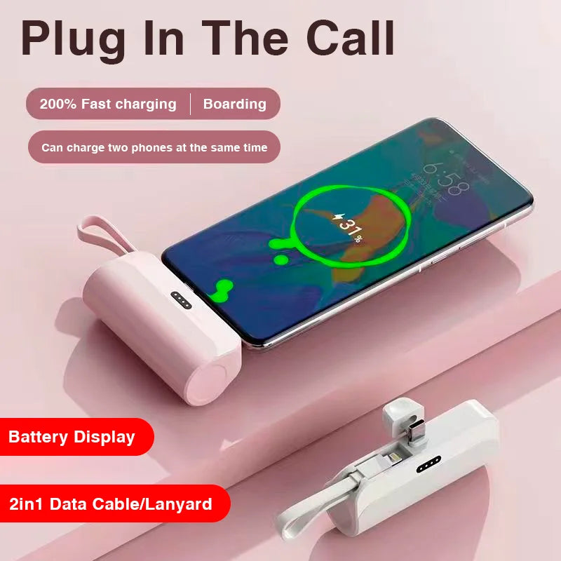 Danoz ChargeSmart - 10000mAh Mini Portable Power Bank External Battery Plug Play Power Bank Type C Fast Effective Charger For all Magsafe Phones