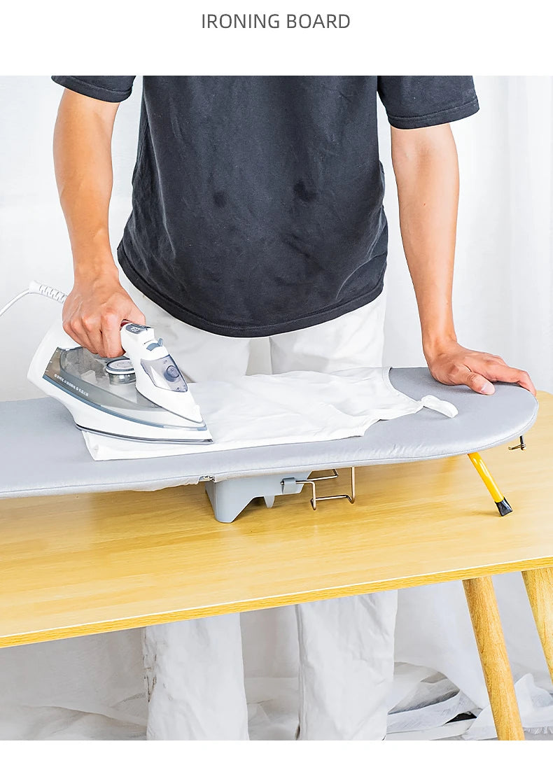 Danoz SpaceSavers Folding Desktop Ironing Board merges elegant functionality with intelligent space management