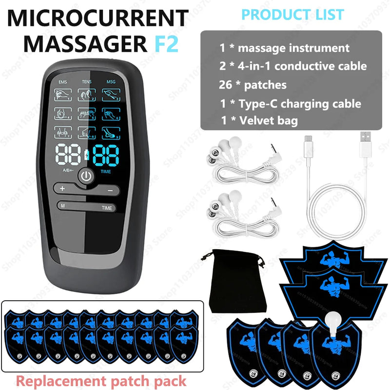 Danoz HealthSmart - Physiotherapy Tens Muscle Stimulator Electric Ems Acupuncture Body Massage Digital Therapy Machine Electro Stimulator