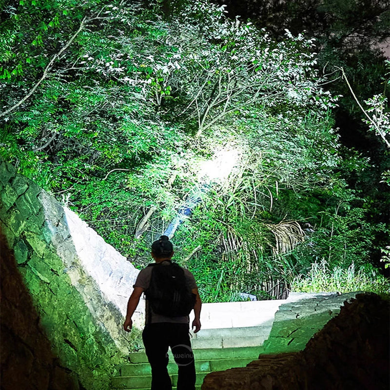 Danoz Lights - High Power 800W LED Headlight 500000000LM Super Bright Zoom Waterproof Headlamp Outdoor Camping Work Hunting Lantern