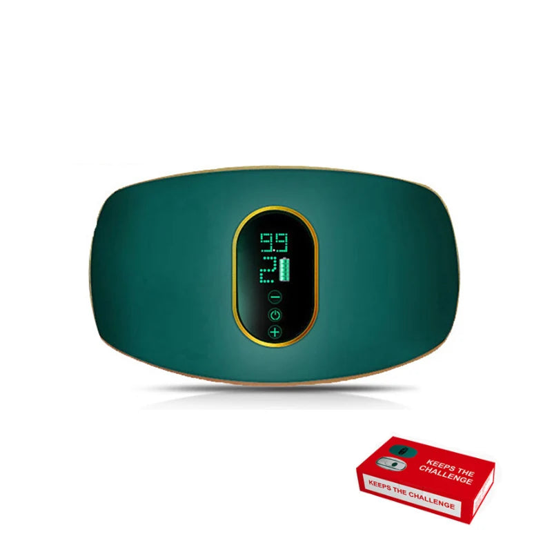 💪 Danoz SlimSmart | Rechargeable Body Slimming Waist Belt | 3-Mode Massager | Weight Loss & Body Shaping | Constipation Relief | USB Charge | White & Green