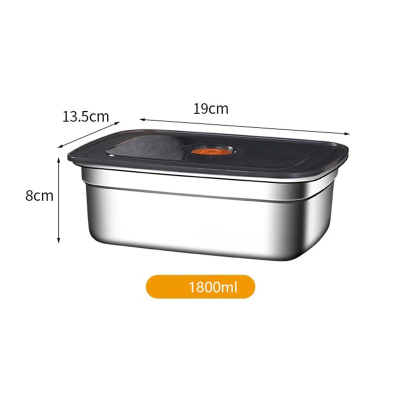 Danoz FoodSmart - High Quality 316L Stainless Steel vacuum food containers, Lunch Box Sealed Refrigerator Freezer Storage Box Leak-proof Suitable Bento Box