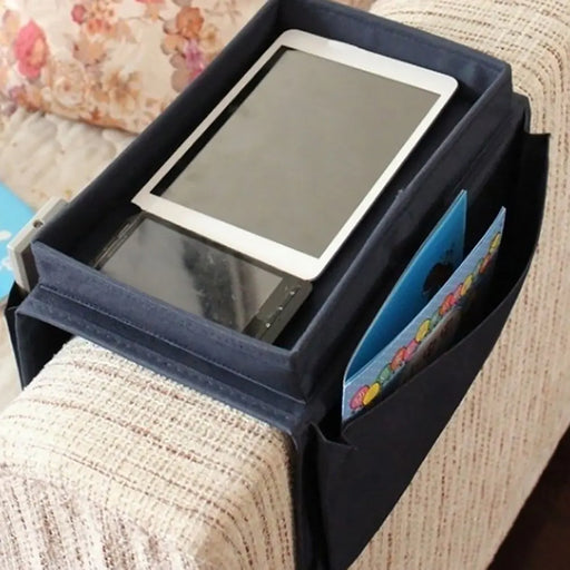Organize your Fun Time - Danoz Direct Sofa Arm Rest Organizer Settee. Keep your snacks, Remotes and Drinks within Reach