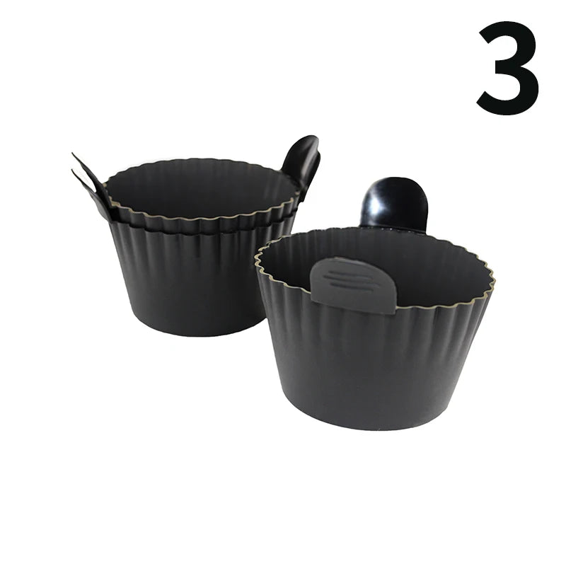 Danoz CookSmart - Silicone Air Fryer Egg Poacher Silicone Cupcake Baking Cups Ramekins For Air Fryer Ovens Air Fryer Silicone Basket