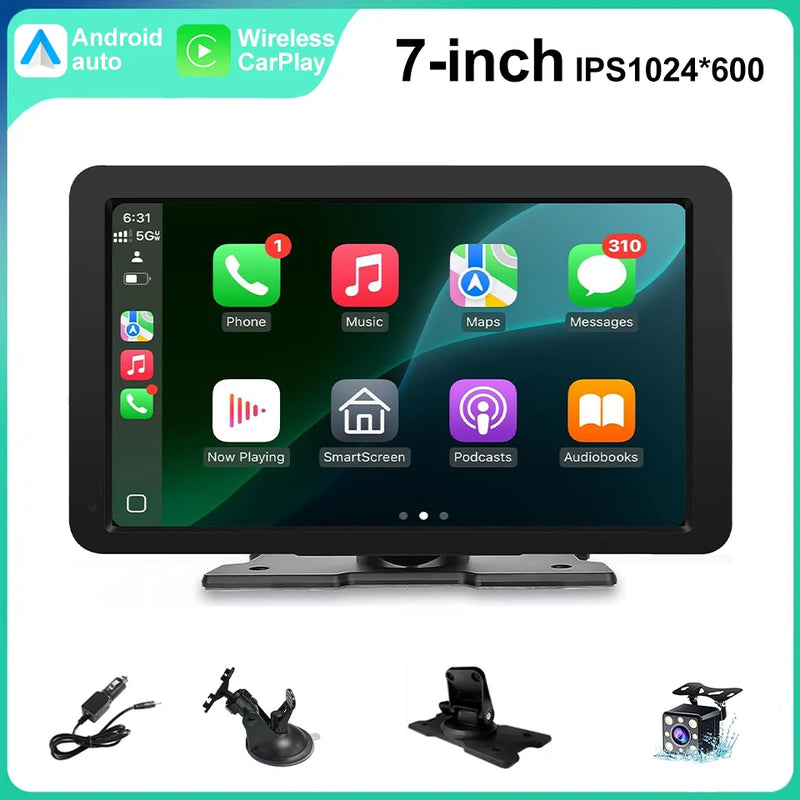 🚗 Danoz CarSmart | X7 Plus 7” IPS Wireless CarPlay & Android Auto | WiFi | FM Transmitter | Reversing Camera Input | Universal Fit | Super Deal! ✨