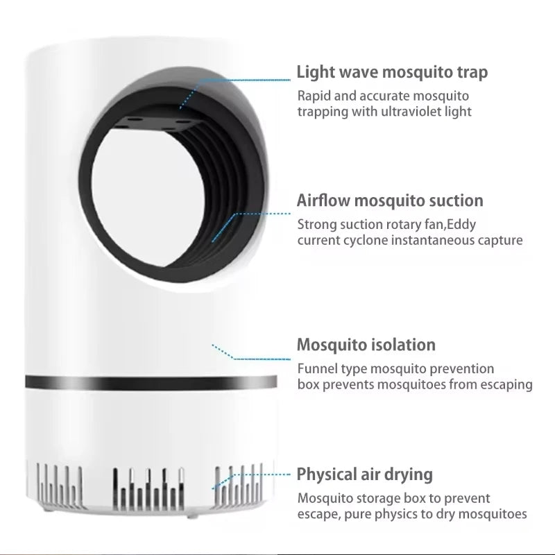Keep pesky insects at bay with Danoz USB Electric LED Mosquito Killer Lamp! This handy device uses UV light to attract and zap mosquitoes, flies, and other bugs - Buy 1 Get 1 Free!