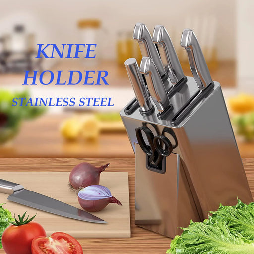 Maximize kitchen storage with the Danoz Direct Stainless Steel Knife Organizer. Made from durable stainless steel, this anti-rust