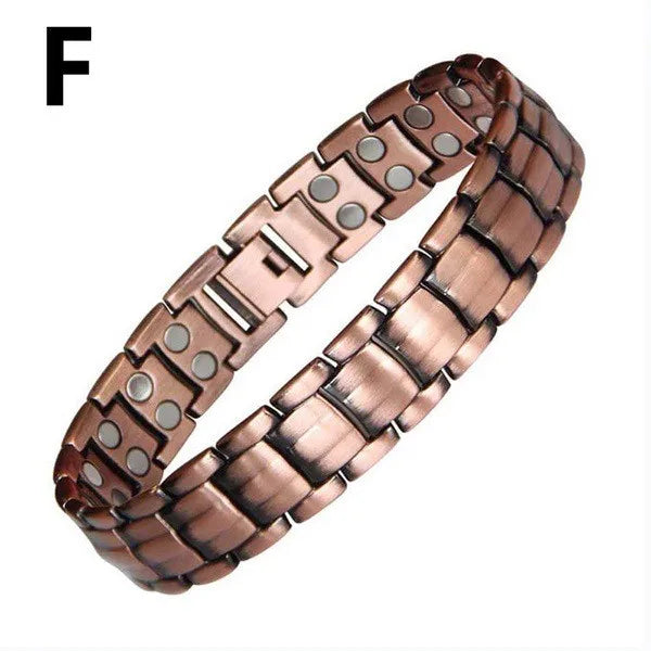 Danoz HealthSmart - Healing Healthy Copper Magnetic Bracelet for Men Arthritis Pain Relief Bio-Energy Blood Pressure Bracelet Health Bangle Jewelry - Buy 1 Get 1 More!